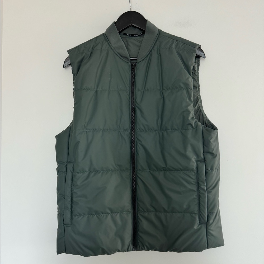 Zara Green Rubberized Vest